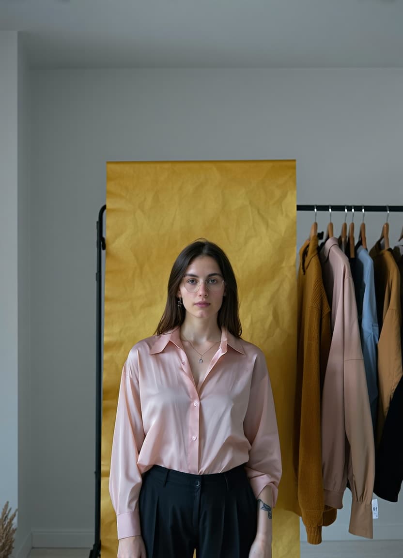 AI generated: match the color the shirt to skin tone