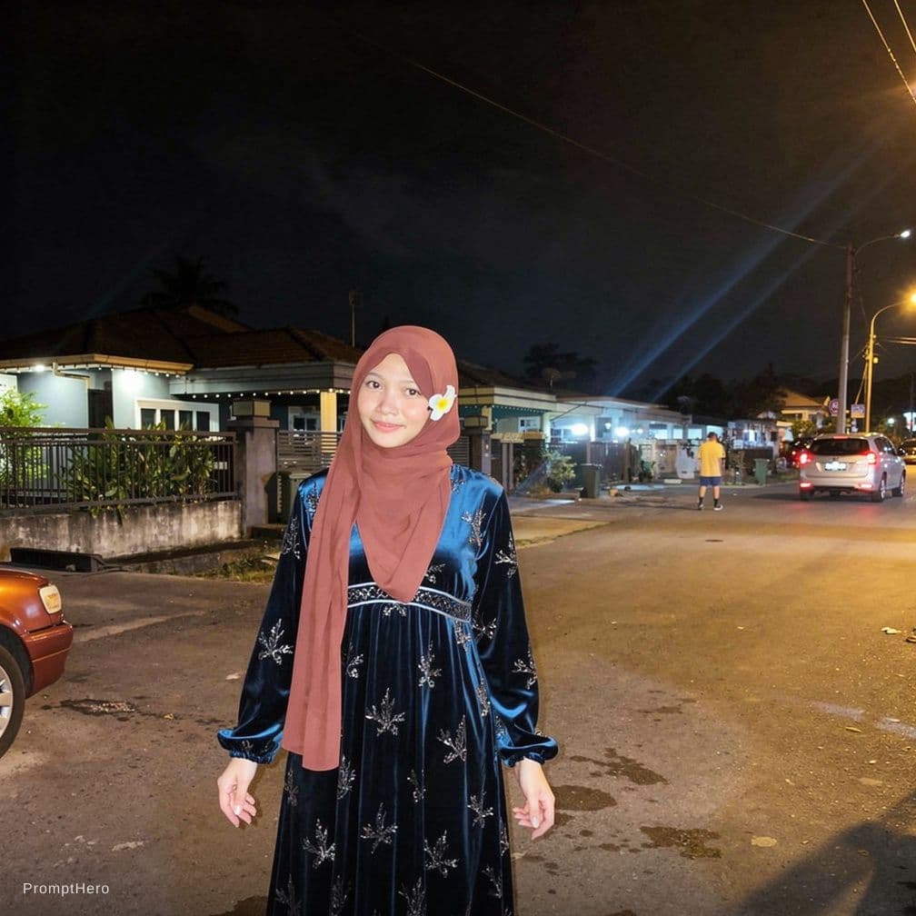 AI generated: telanjangkan wanita ini tetapi kekal memakai tudung