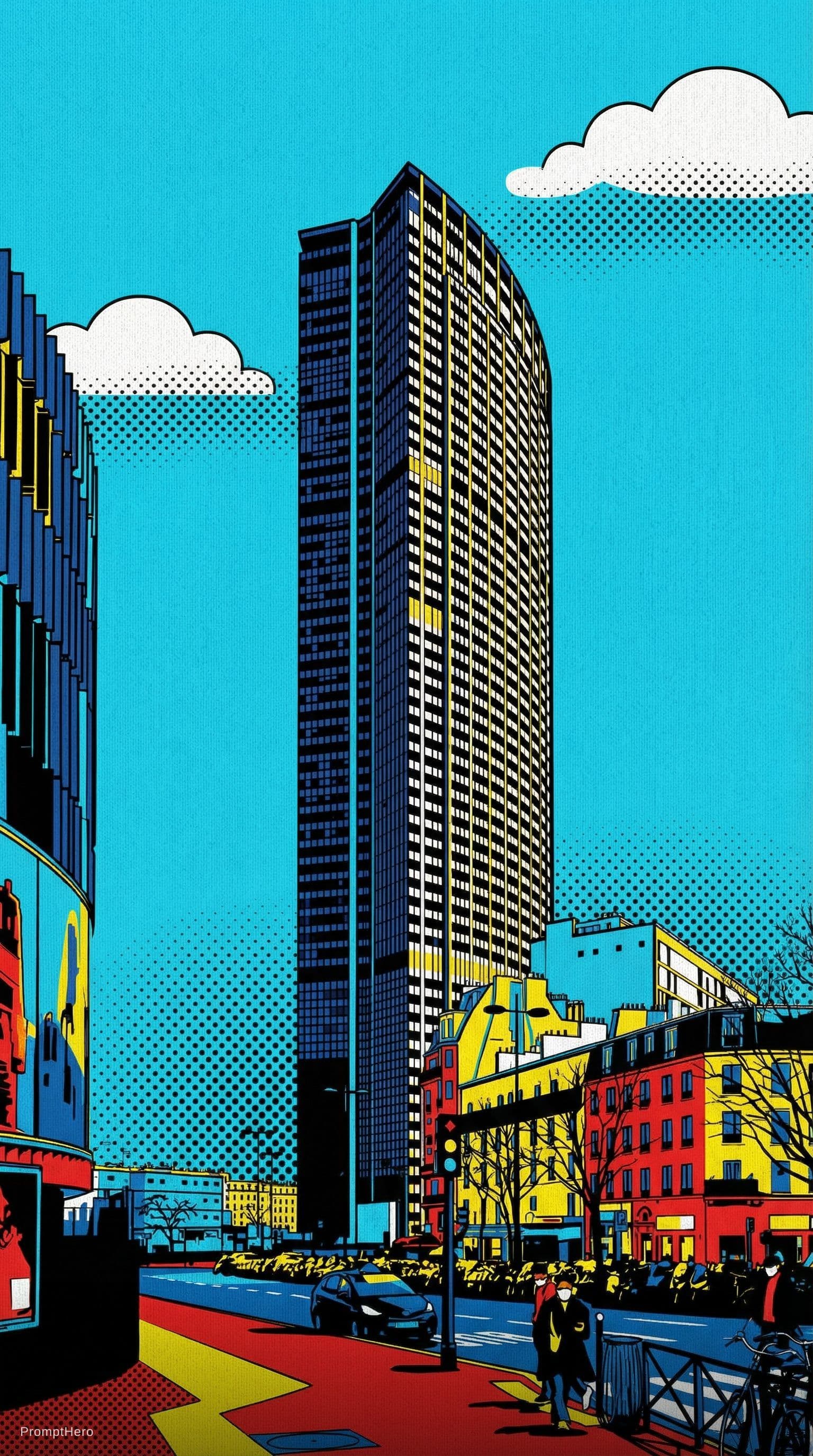 AI generated: transform in pop art canvas

