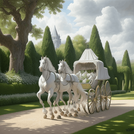 AI generated: Produce a hyper-realistic oil painting featuring a scene of six rearing Arabian white stallions draw...