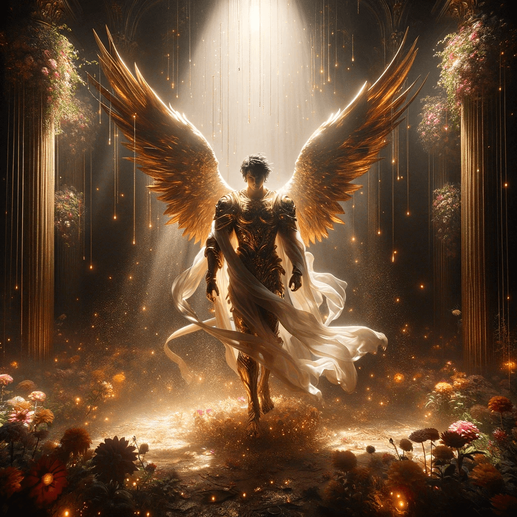 AI generated: A masterpiece depiction of Archangel Michael in ultra-high resolution and extraordinary detail. The ...
