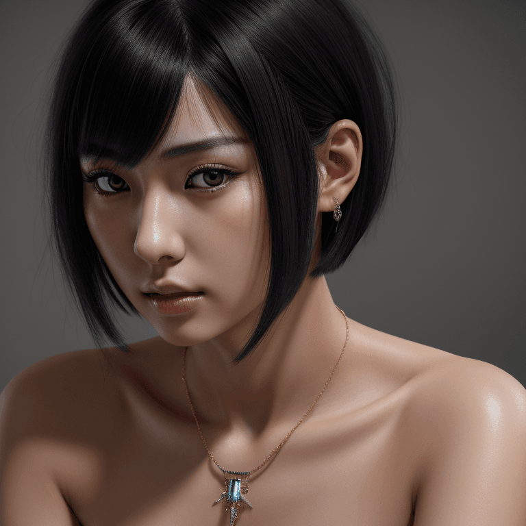 AI generated: hyper realistic headshot photo of a beautiful  japanese young girl, very beautiful, slim, skinny, th...