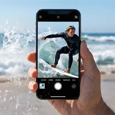 AI generated video: Animate the surfer in slow motion