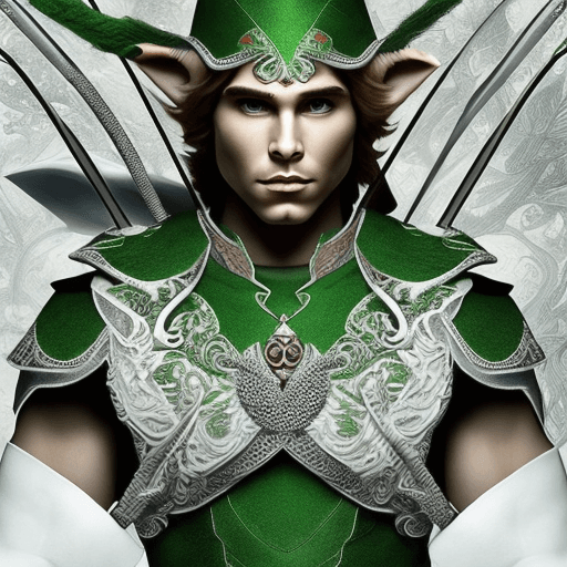 AI generated: (masterpiece, top quality, best, official art, beautiful and aesthetic:1.2),
archer male elf with gr...