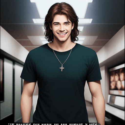 AI generated: like movie, man, told, smile, awesome