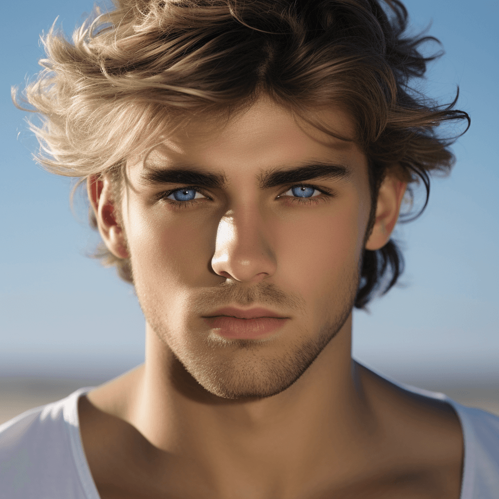 AI generated: photography taken by canon eos r5, stunning full body, Celtic male, handsome, muscular, 21 years old...