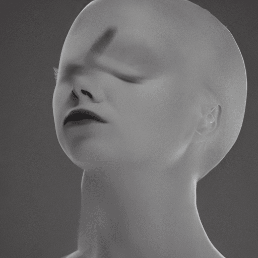 AI generated: high-resolution photograph, woman, stunning use of shadows, in the syle of crisp lines and forms,  U...