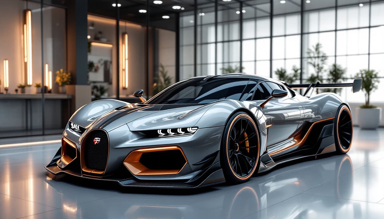AI generated: the most beautyfull car design
