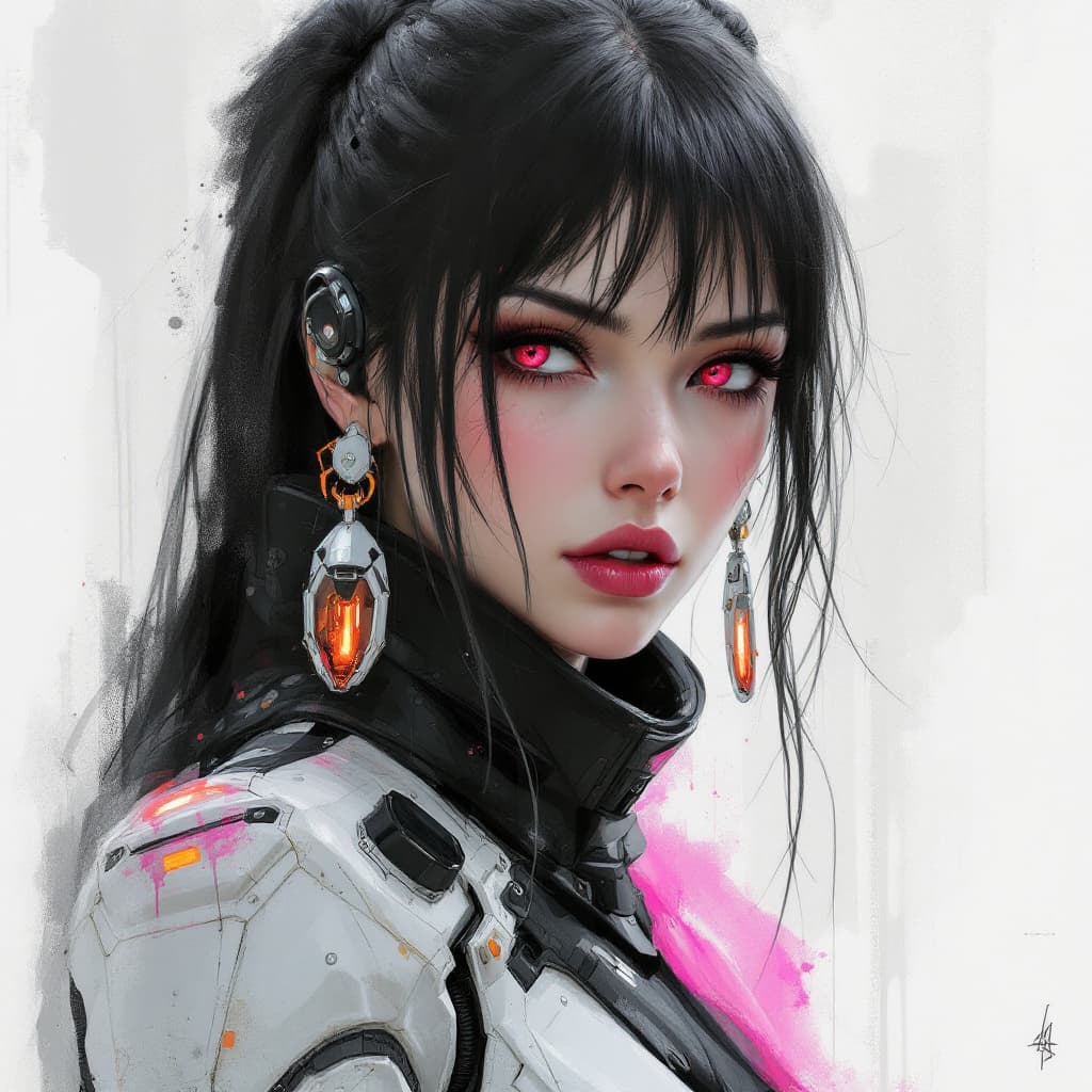 AI generated: A mesmerizing digital artwork, drawing inspiration from Louis Jover's style, captures the essence of...