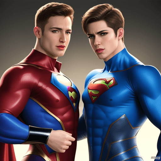 AI generated: Hyper realistic gay superheroes