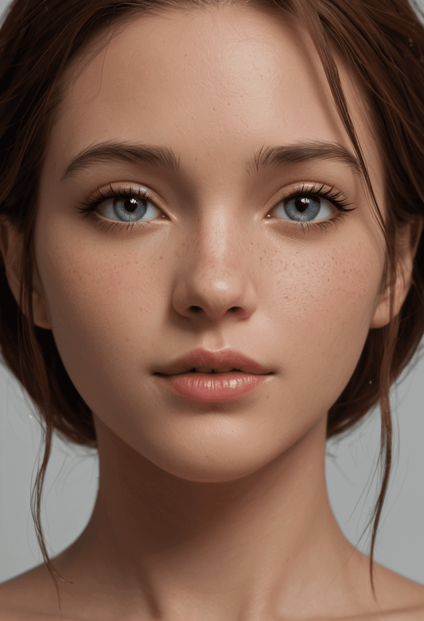 AI generated: professional 3d model close-up of a stunning fashion model,ultra-realistic portrait,shot on a Sony A...