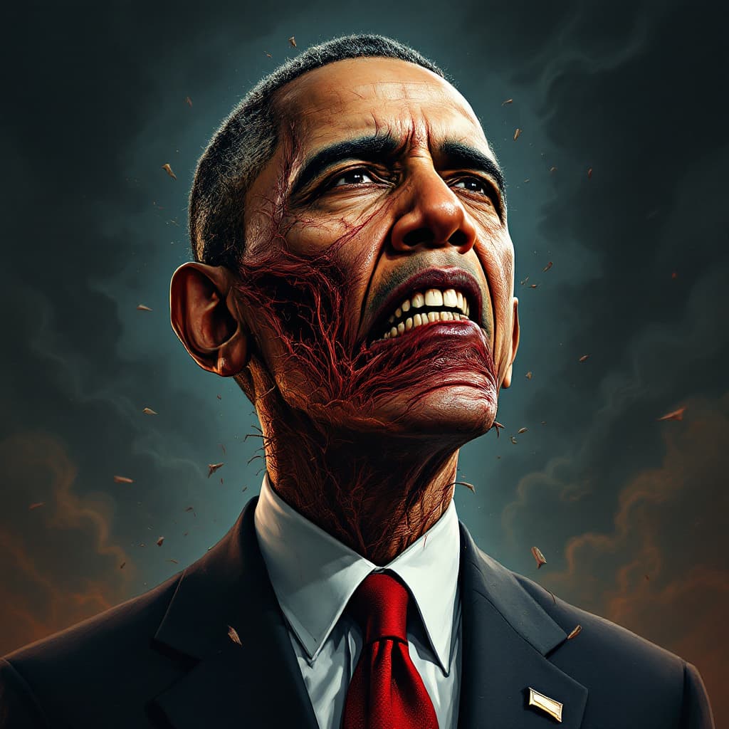 AI generated: Obama in a really scary scenario