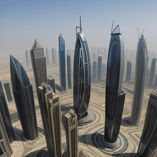 AI generated: big city of the future everything will be maximum modern and big in dubai
