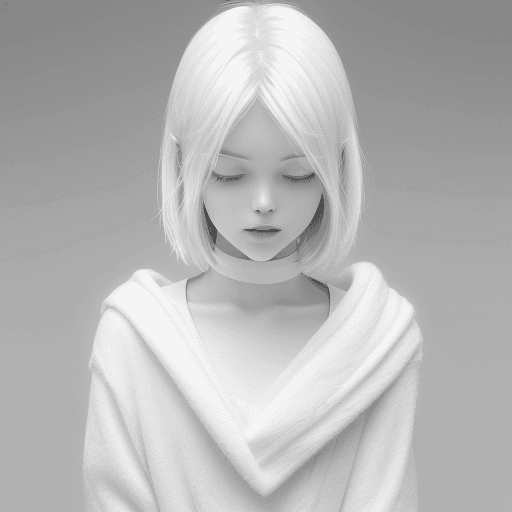 AI generated: deliberate image with white tone, comforting, bright
