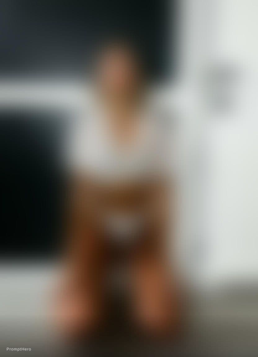 AI generated: kneeling on floor wearing a bikini