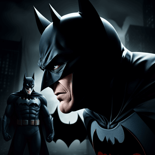 AI generated: Psycho batman fight with mental doctor,4k, ulra hd 
