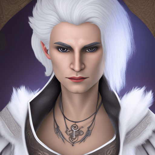 AI generated: Ultra high resolution photography of a medieval Non-Binary Master of Ceremonies, named Tanith with w...