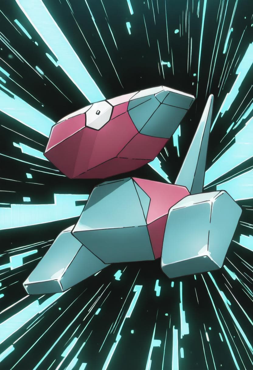 Porygon: Virtual Duck | ポリゴン (Pokedex #0137) [Illustrious]