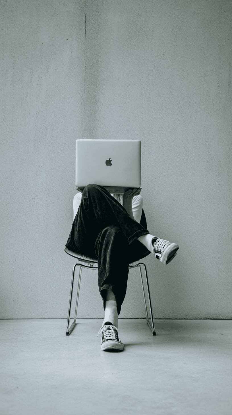 AI generated: editorial photography, centered composition, full-body shot, straight-on perspective, shot on 35mm f...