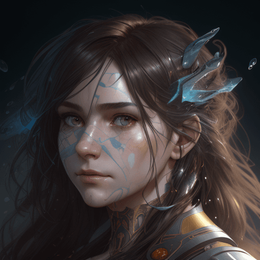 AI generated: Head and Shoulders portrait, 8k conceptual portrait by Greg Rutkowski, Artgerm, WLOP, Alphonse Mucha...