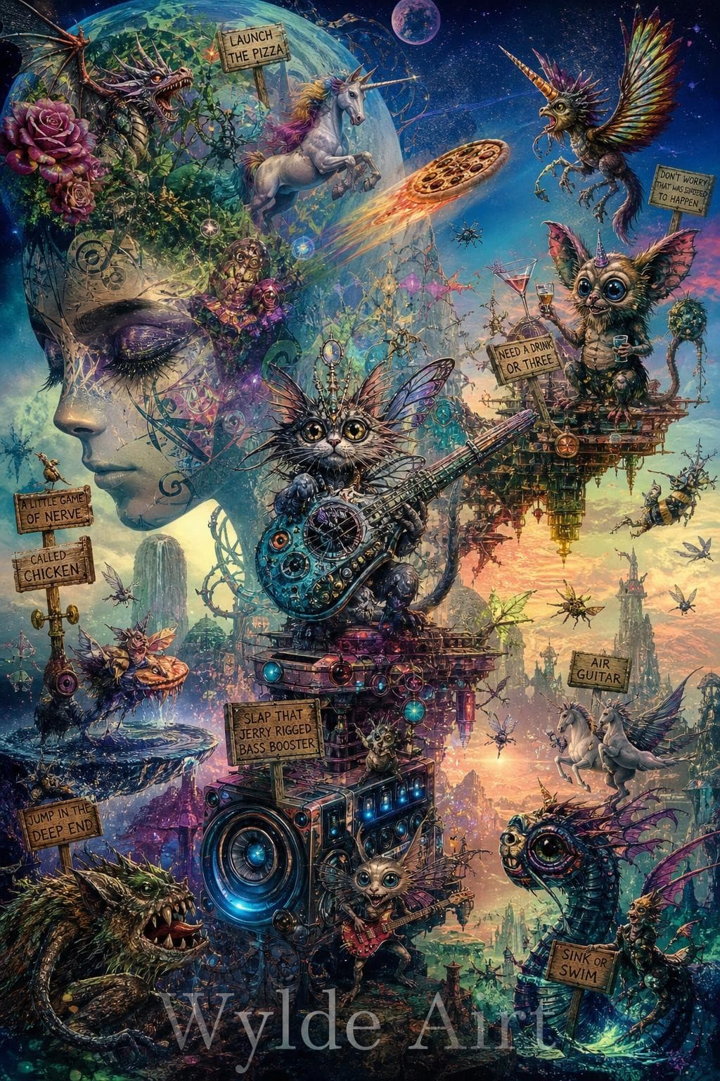 AI generated: sometimes the best art shapes and ideas aren't planned they just happen in the moment, the artwork t...