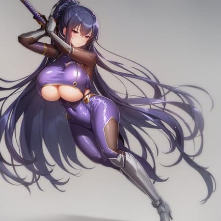 Akiyama Rinko with Battle Suit - Image 1