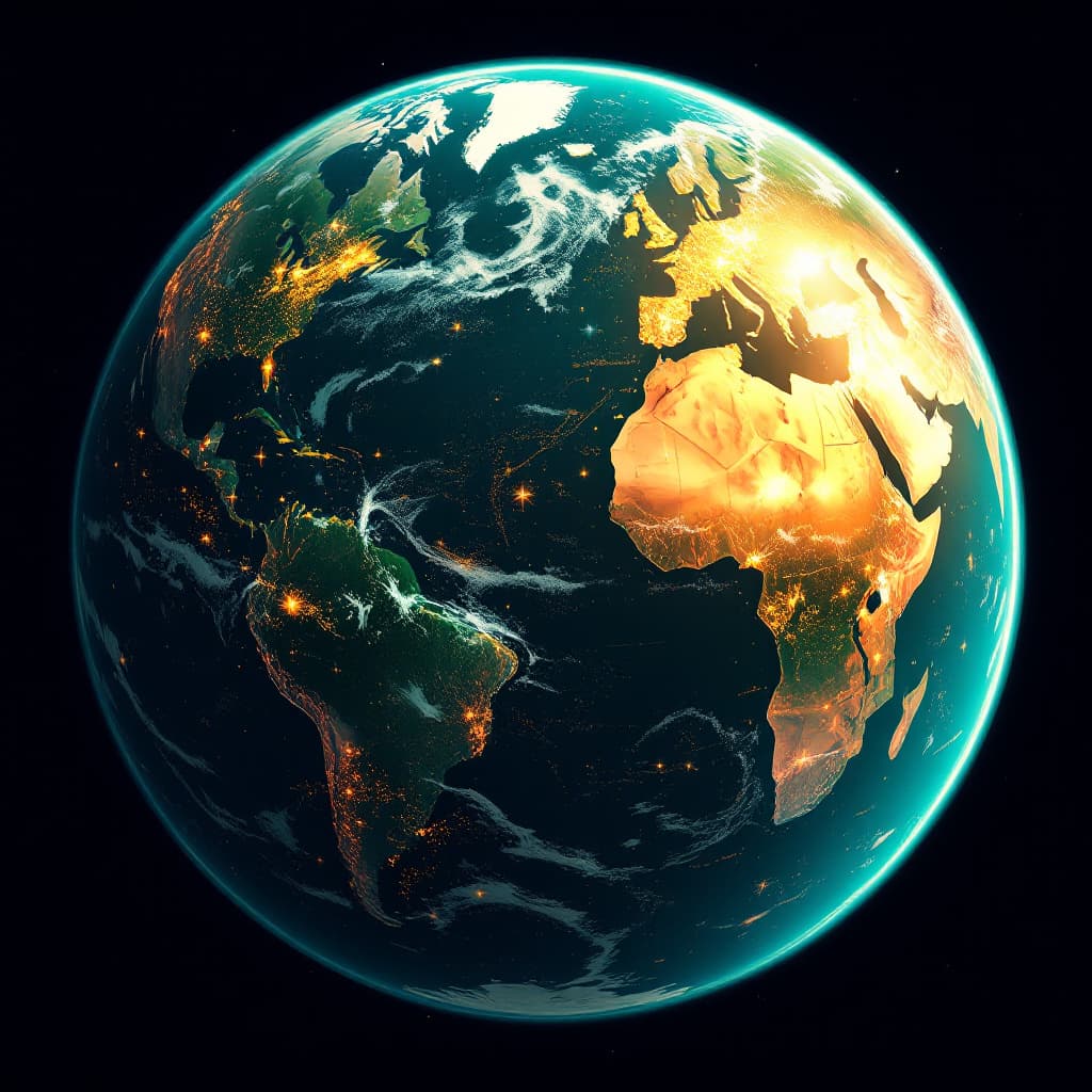 AI generated: The earth as an great Excel logo