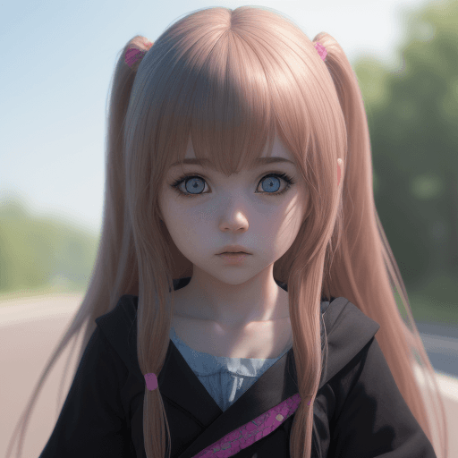 AI generated: Photo of a ultra realistic loli girl, dramatic 4k, hyper realistic, 