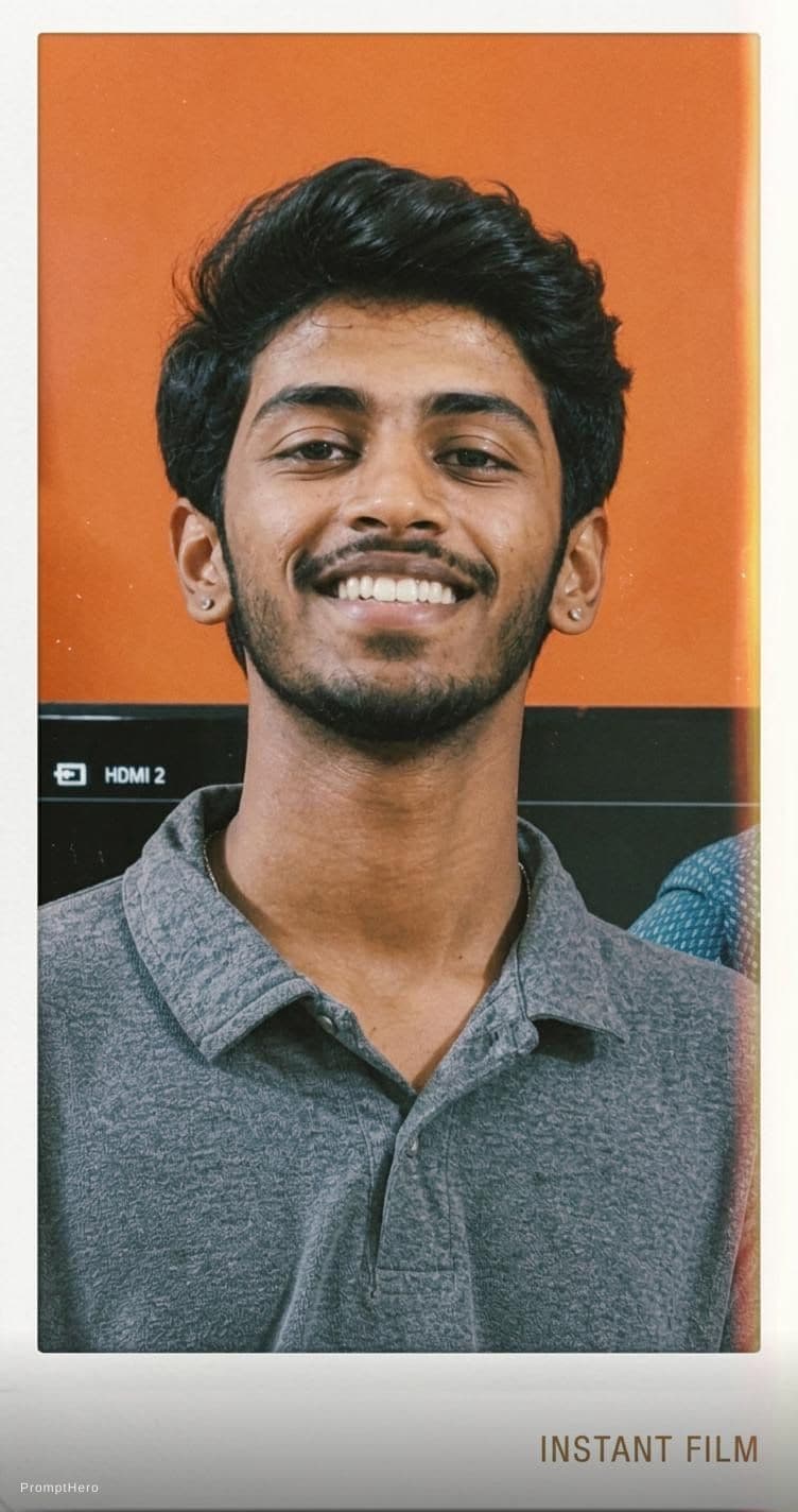 AI generated: , 18-21 years old boy , same hair, high-quality photo portrait, shot on a Polaroid camera, double ey...