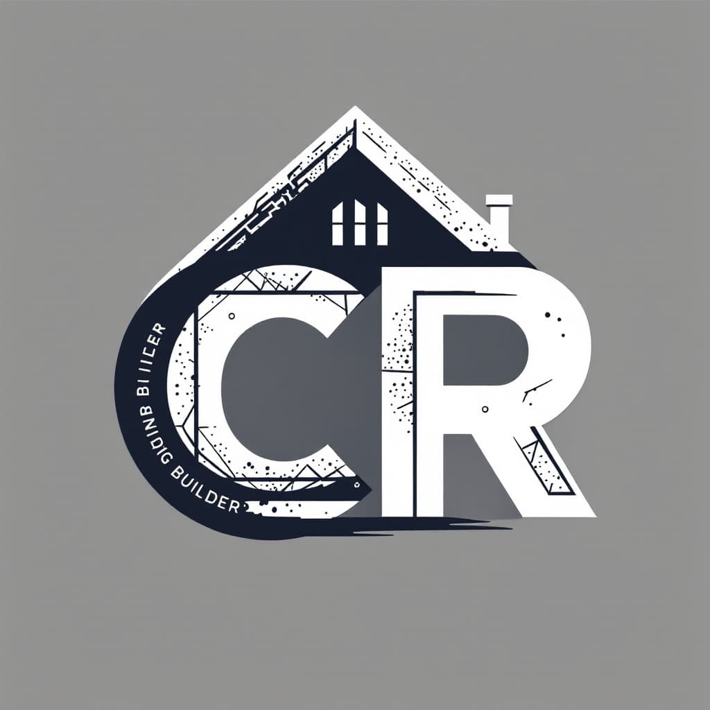 AI generated: create a logo for building builder using letter "CR"