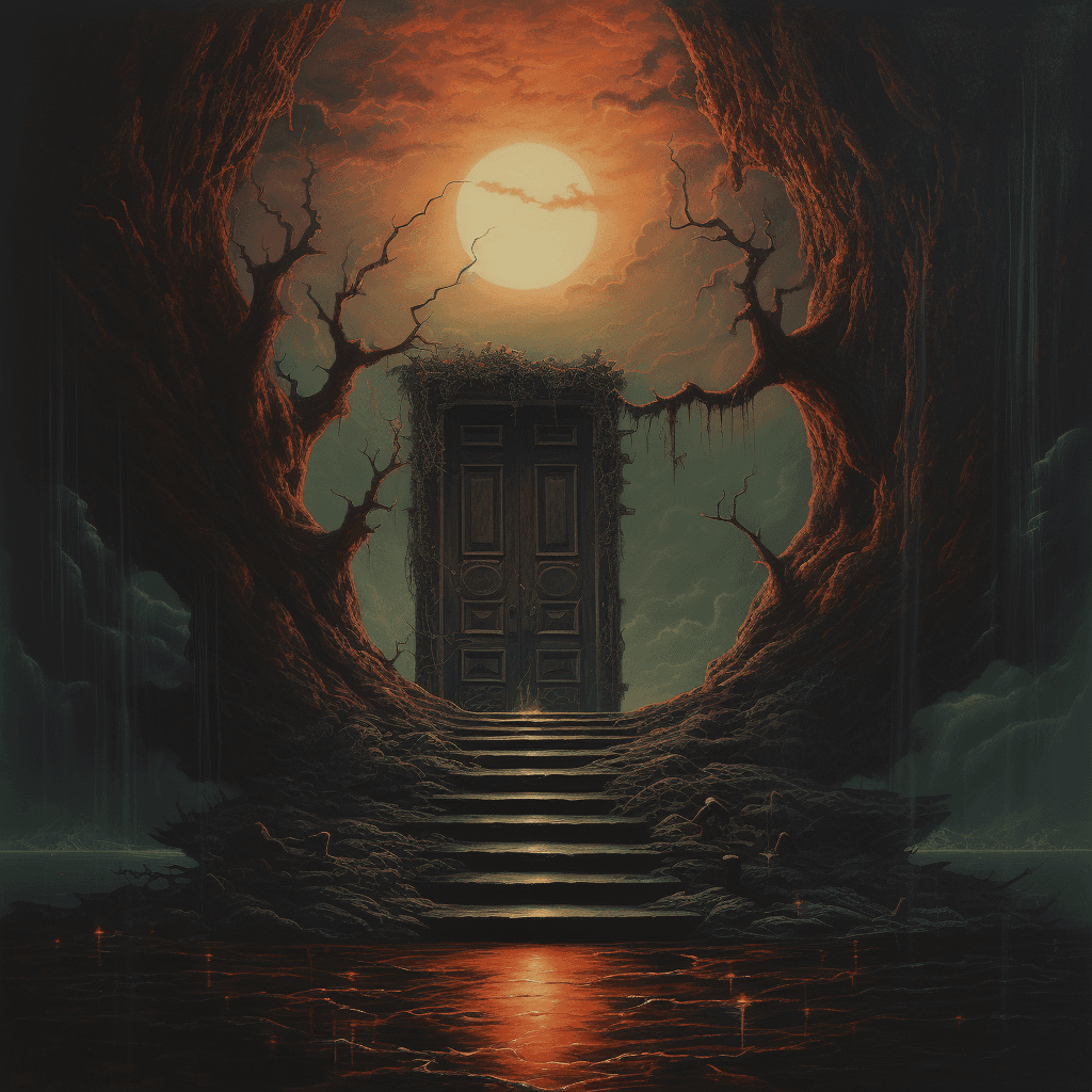 AI generated:  door to the afterlife, HD, 8k , by Roberto Bompiani 