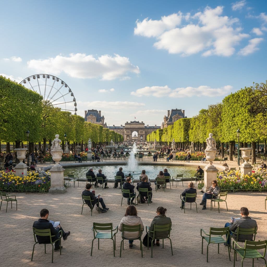AI generated: Au jardin de Tuilerie 