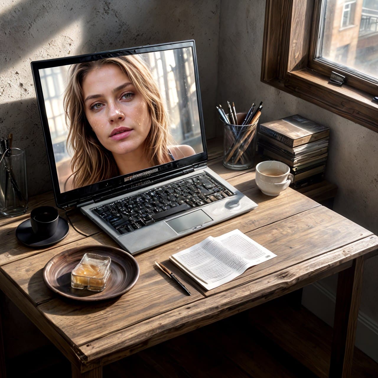 AI generated: epic realistic, cybershop, digital painting, end computer table, (Masterpiece:1.3), (best quality:1....