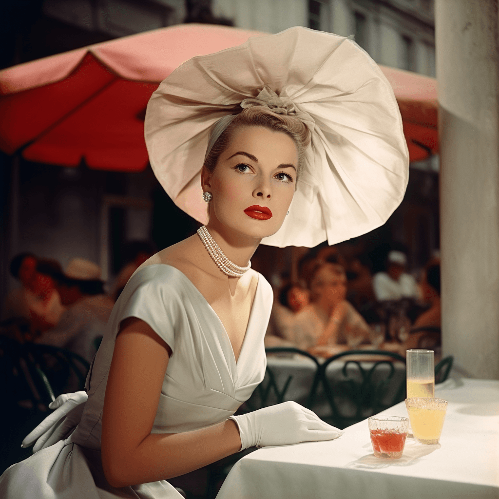 AI generated: vogue, high fashion, 1952