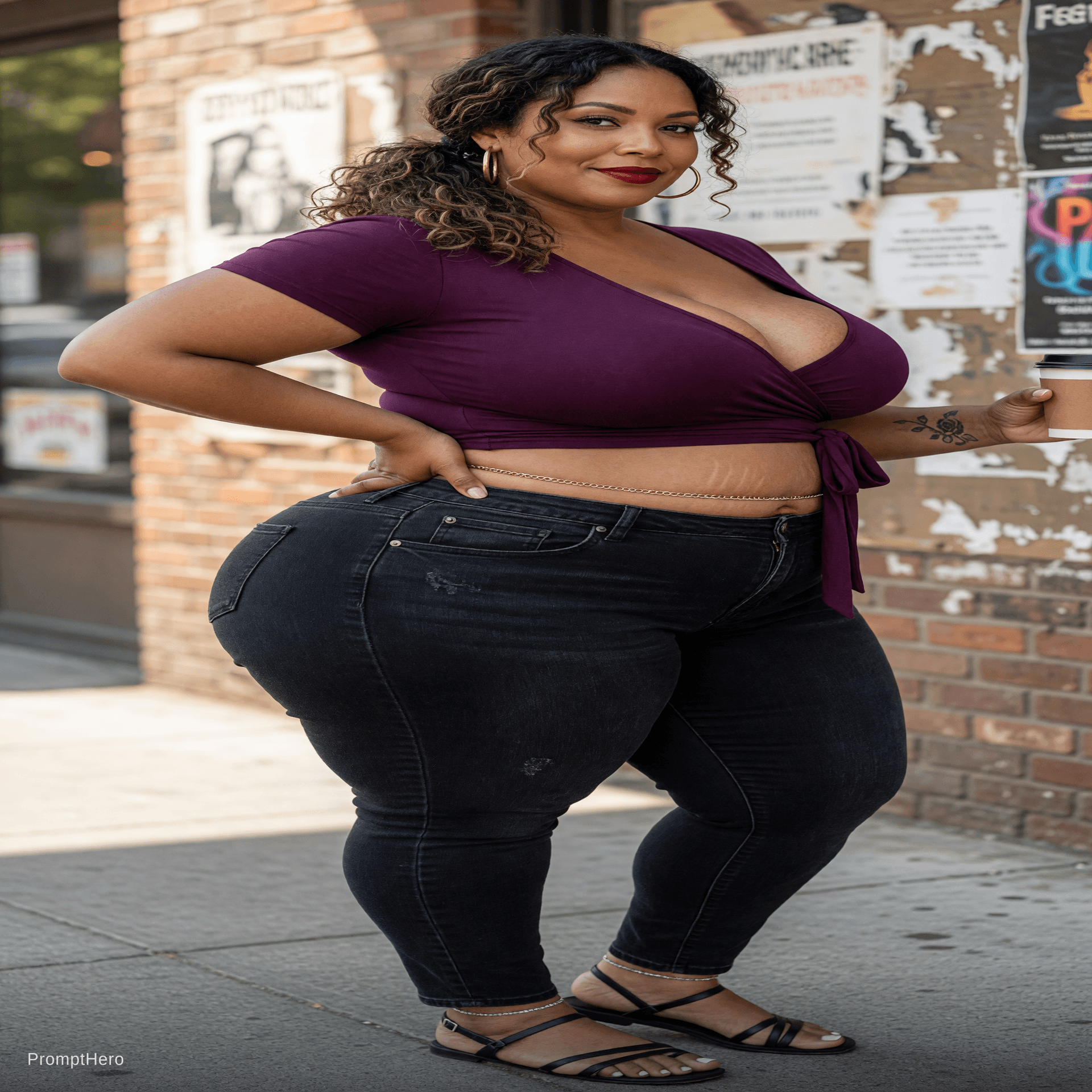 AI generated: Big ass girl