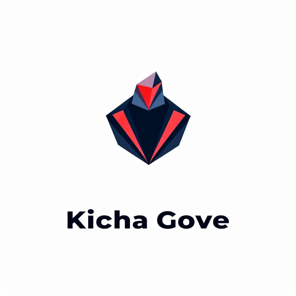 AI generated: A cartoon and modern logo design for a clothes startup, featuring a stylized geometric cartoon icon ...