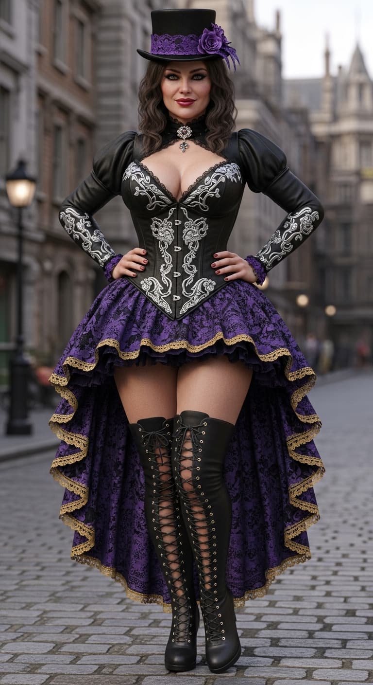 AI generated: bull body shot of a photo of a 40 year old curvy lady with Egyptian facial features, pure pretty fac...