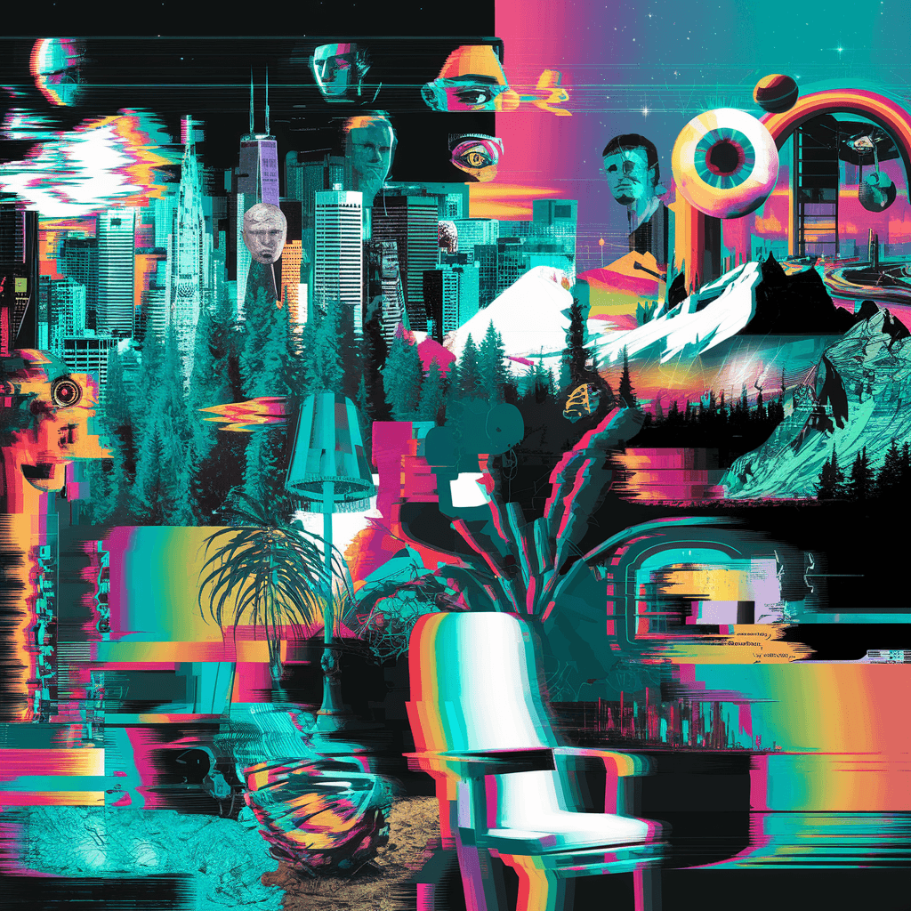 AI generated: experimental, experimental music, experimental video, new media, video art, strange, weird, trippy, ...