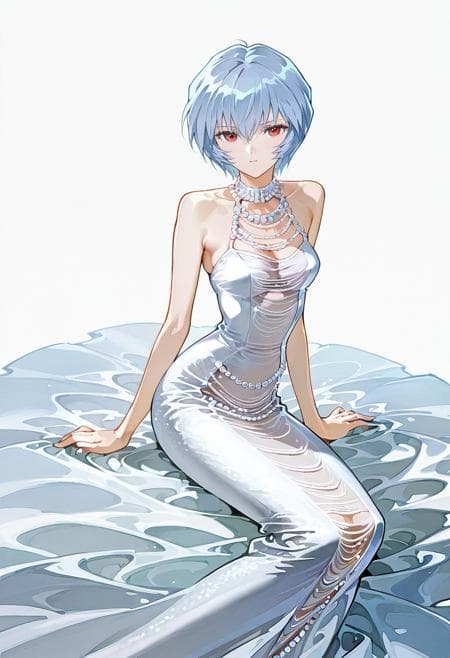 Pearl Mermaid Halter Neck Dress - Image 1