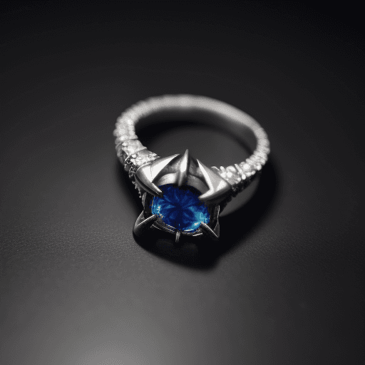 AI generated: Photo of a ultra realistic magic dangerous ring