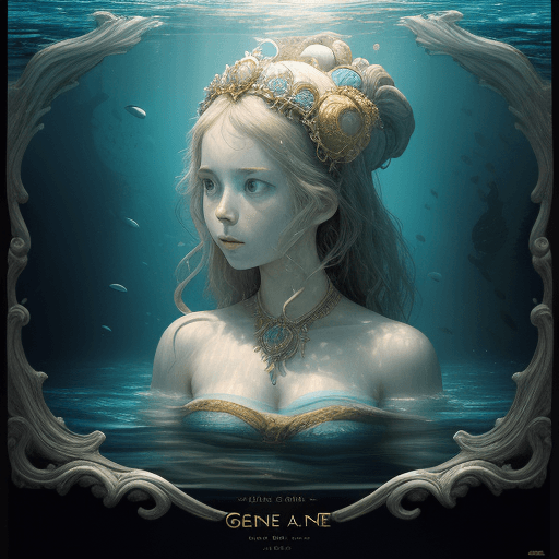 AI generated: girl in the water genemat 2013, in the style of imax, photorealistic compositions, baroque-inspired ...