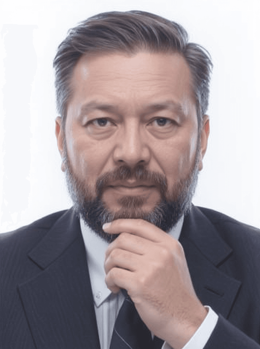 AI generated: A high-resolution, photorealistic digital color photograph of a distinguished man, appearing to be i...