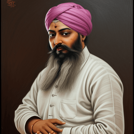 AI generated: Guru Ravidas, Professional Panting, master piece