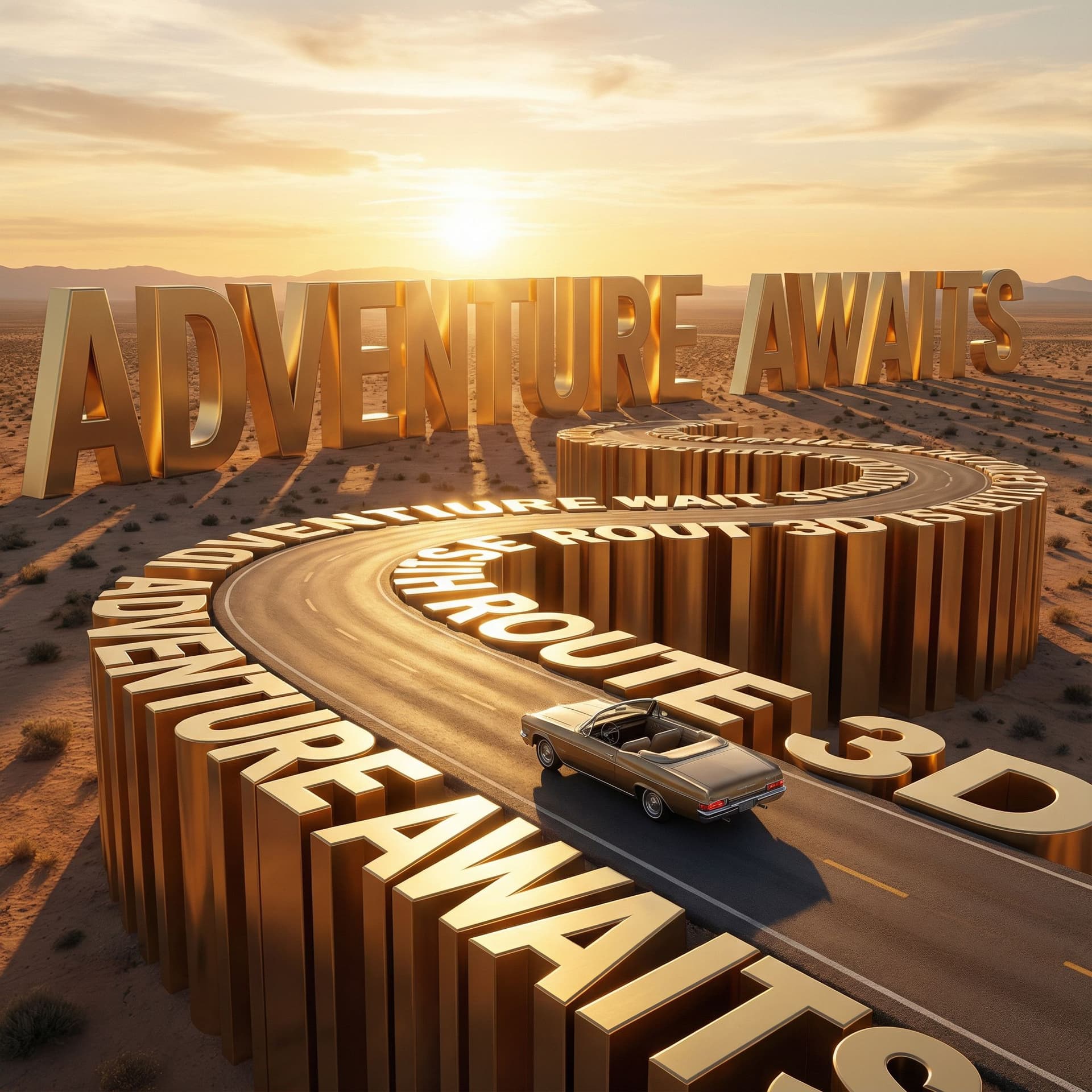 AI generated: 3D typography road

cinematic road text

gold 3D letters street

giant 3D numbers outdoor

cinematic...