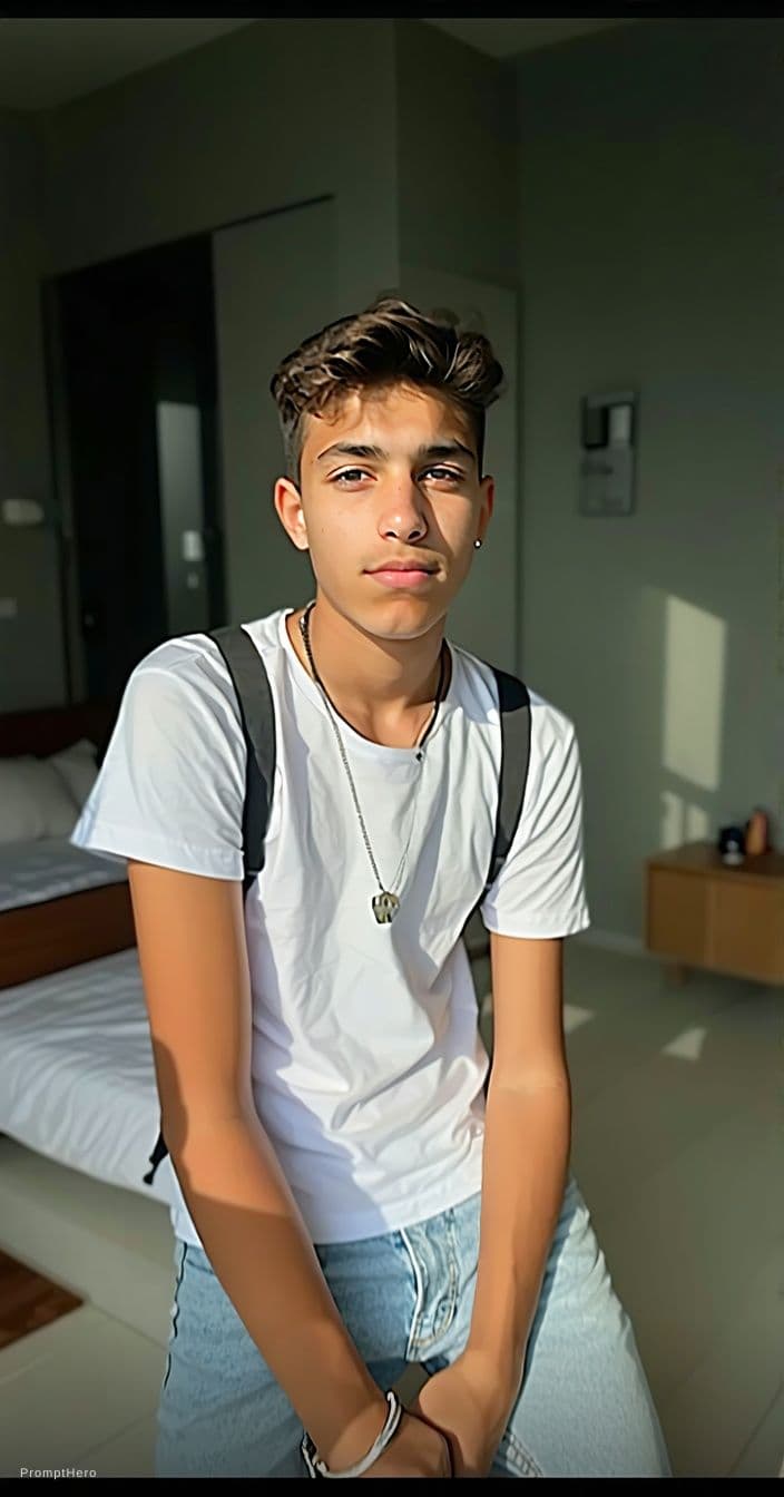 AI generated: teen on home