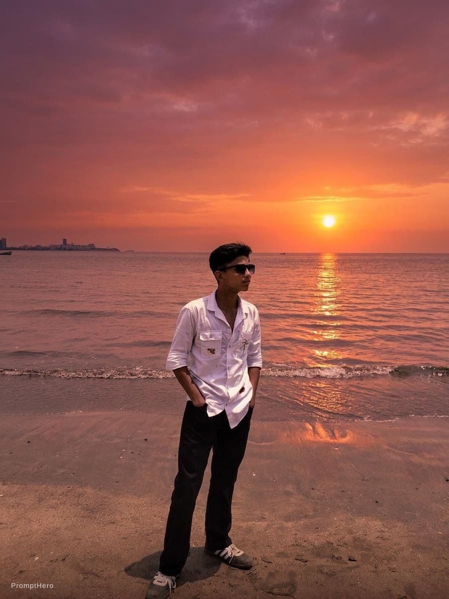 AI generated: Sunset 
