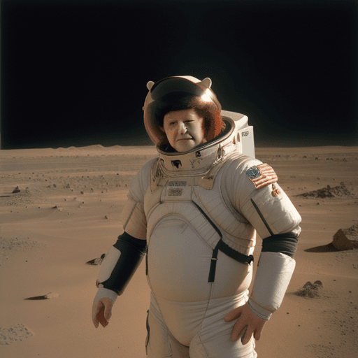 AI generated: Boris Yeltsin on Mars 