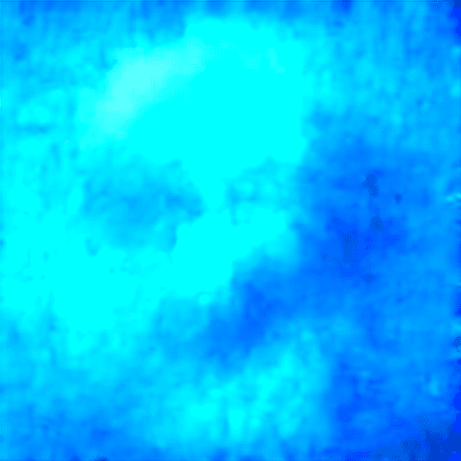 AI generated: Ultra futuristic light blue colour battle robot closeup with sensitive green colour eyes