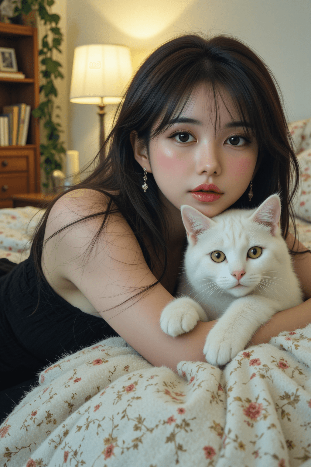 AI generated: Masterpiece, best quality, ultra-detailed, 8K wallpaper, perfect face, beautiful eyes, double eyelid...