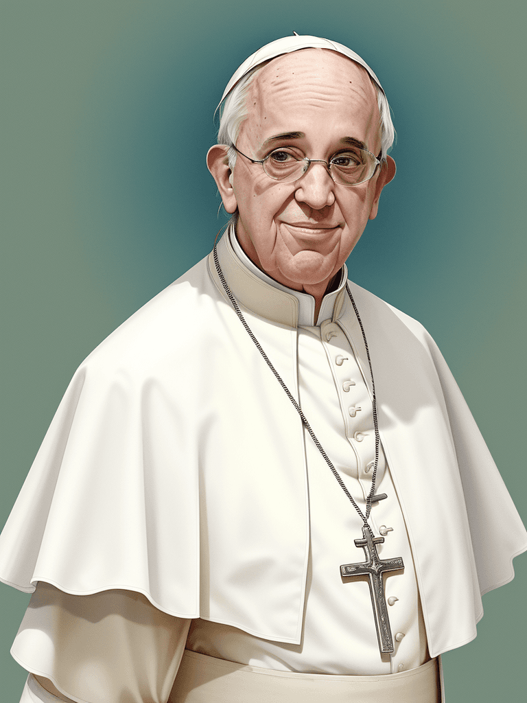 AI generated: Pope Francis in 90s Miami Style --ar 9:16